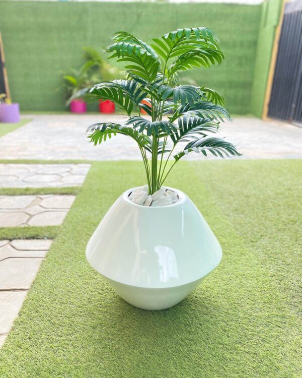 90CM MINI PALM PLANT POTTED WITH 45CM ONION FIBERGLASS POT