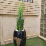 130cm grass pant potted with 60cm classic flower pot