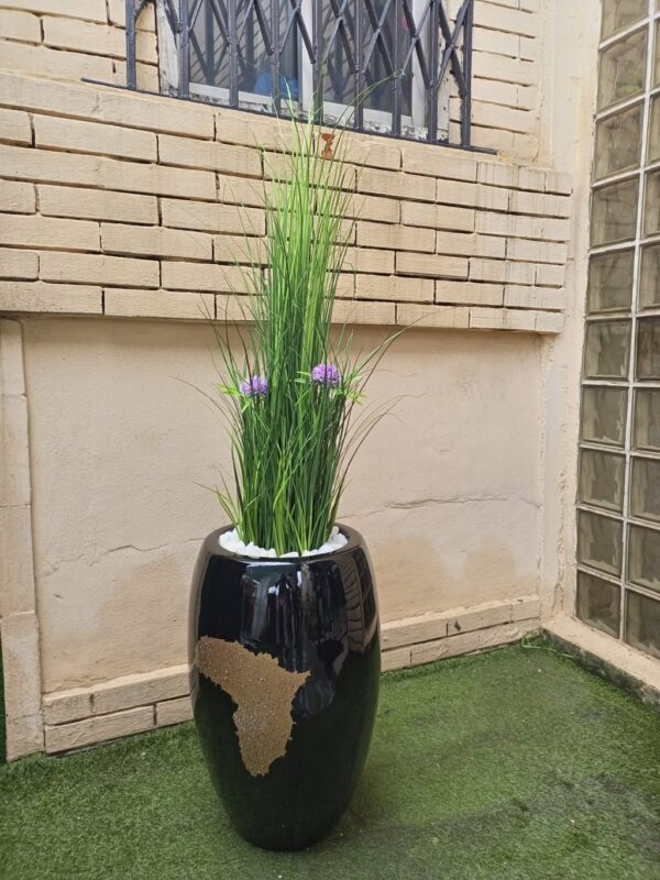 130cm grass pant potted with 60cm classic flower pot