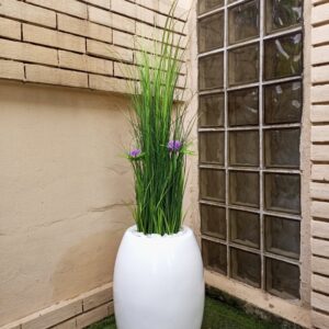 130cm grass plant potted with 50cm classic vase