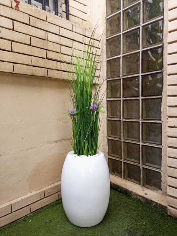 130cm grass plant potted with 50cm classic vase