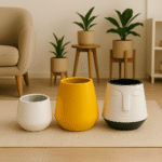 Mendels Deluxe Fiberglass Flower Pots, Vases