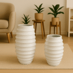Mendels Honeycomb Fiberglass Flower Planter | 77cm And 55cm