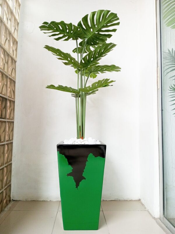 Modern artificial monstera