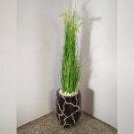 Reed plant with fiberglass pot