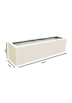 Modern Fiberglass Trough Planter – 100CM Sleek & Stylish Design