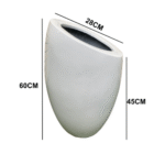 Modern oval planter