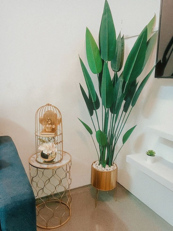 faux tropical plants