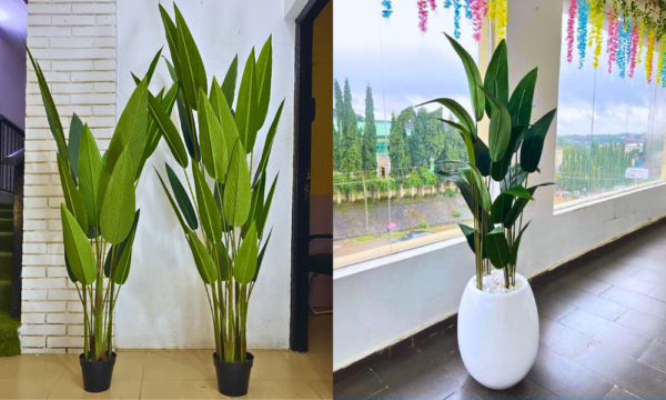faux tropical plants