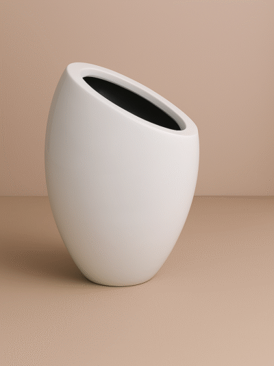 Modern oval planter
