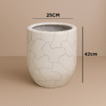 Half cylinder fiberglass pot
