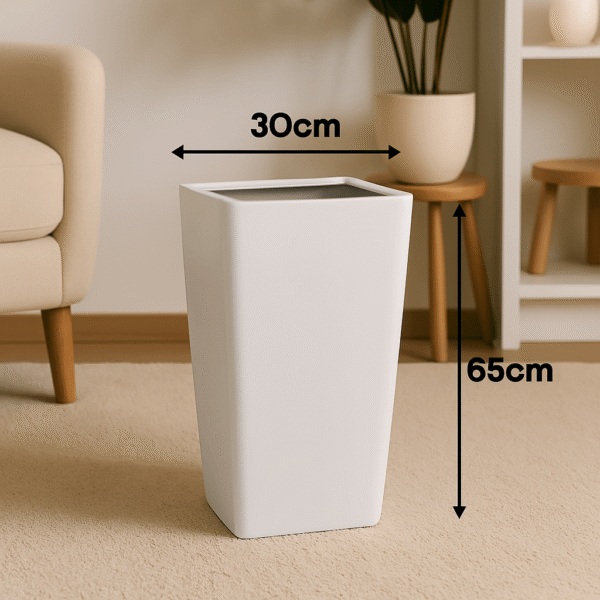 Cuboid fiberglass plant planter
