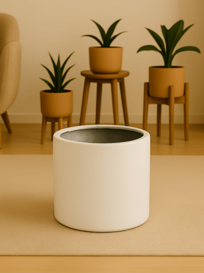 HALF WIDE CYLINDER VASE