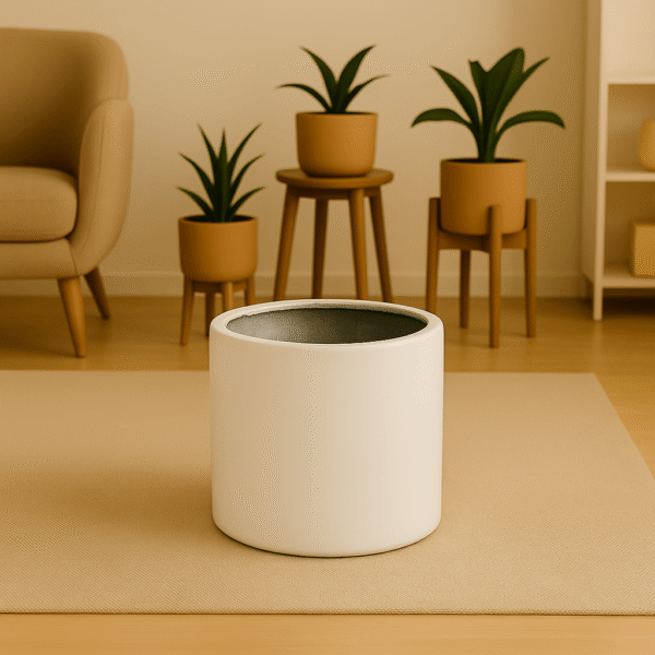 HALF WIDE CYLINDER VASE