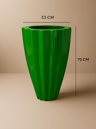 Okra Fiberglass Plant Planter