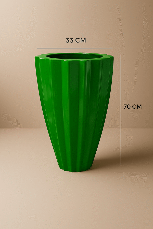 Okra Fiberglass Plant Planter