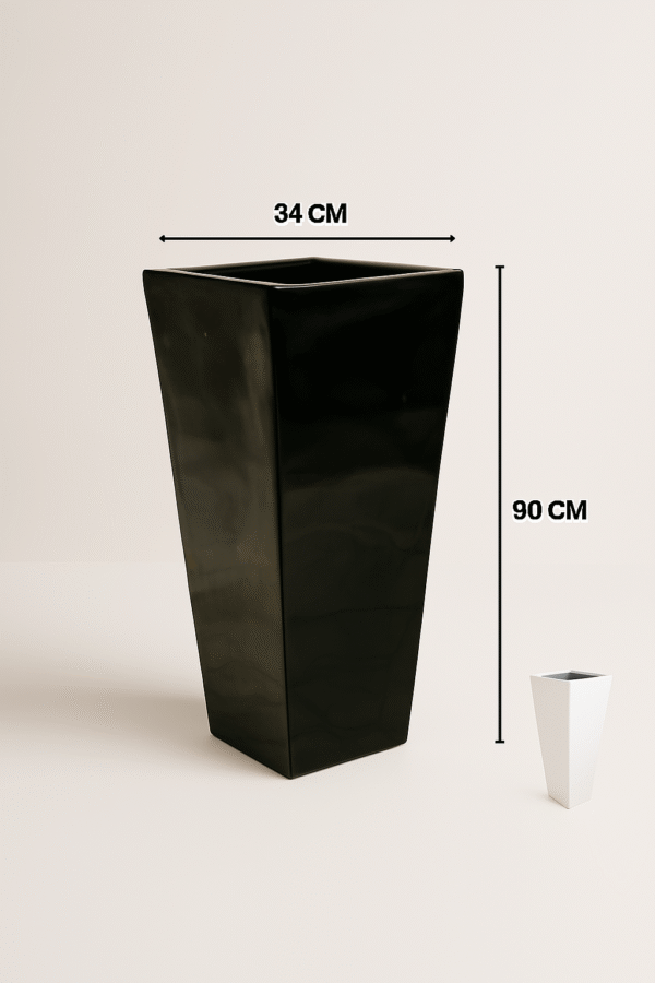 Tapered fiberglass planter