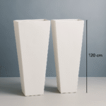 Wide tapered fiberglass pot