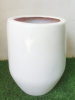 Half cylinder fiberglass pot