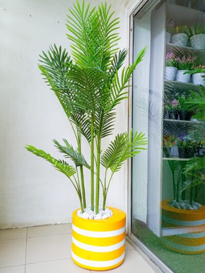 colorful fiberglass planter