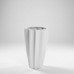 Stylish Okra fiberglass plant planter – 70CM Tall, Modern & Elegant