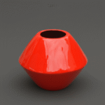 Elegant Onion-Shaped Fiberglass Vase – 45CM Tall, Unique Design