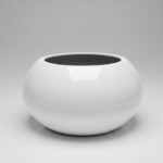 Stylish Tomato Fiberglass Planter – 50CM Tall, 55CM Wide