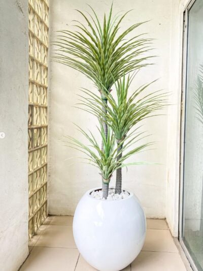 fiberglass round ball vase