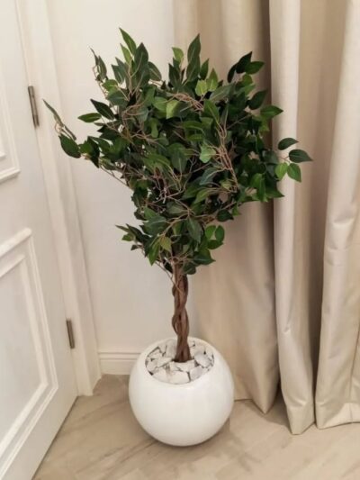 fiberglass round ball vase