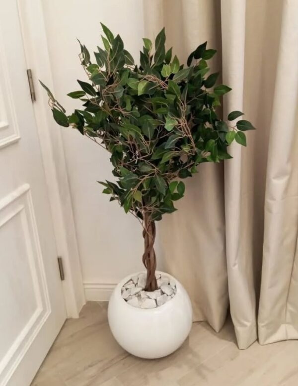 fiberglass round ball vase