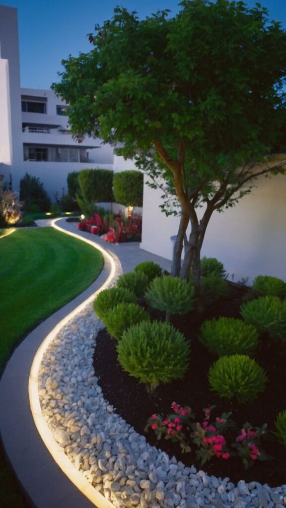 white stones
