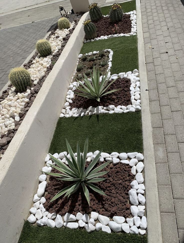 white stones