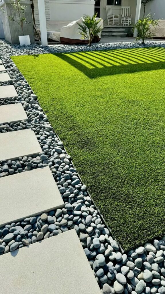 white stones