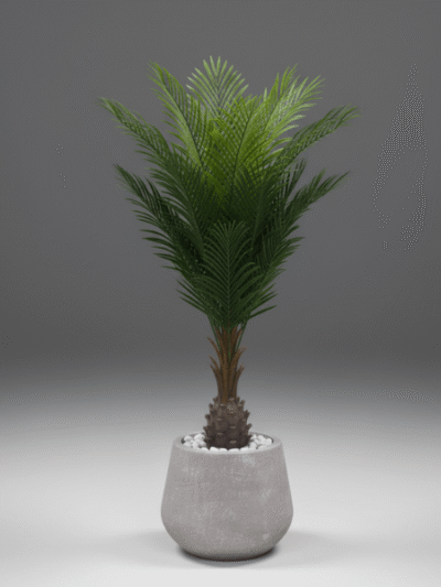 Half Deluxe Vase with 160cm Palm Tree Combo – Elegant Artificial Greenery for Indoor & Outdoor Decor