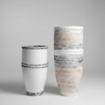 Layered Classic Vases – Elegant Fiberglass Planters for Modern Interiors | Small & Big Sizes