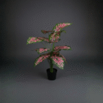 Premium Artificial Angel Wings Plant in Plastic Pot – 75cm Indoor Greenery