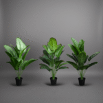 Elegant Artificial Bird of Paradise Plant in Plastic Pot – 80cm Indoor Greenery