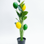 75cm Lemon Fruit Mini Potted Plant – Premium Artificial Greenery for Fresh Indoor Styling