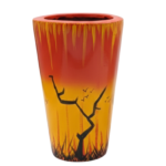 Artistic Fiberglass Cone Planter 45cm – Elegant Sculptural Planter for Modern Interiors