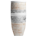 Rustic Fiberglass Layered Classic Planter 120cm – Extra Tall Statement Planter for Luxury Landscaping