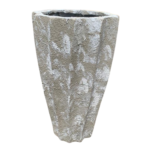 Rustic Fiberglass Okra Planter 70cm – Premium Tall Decorative Planter for Indoor and Outdoor Spaces