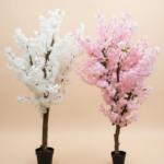 Artificial Cherry Blossom Tree 220cm & 214cm | Luxury Pink & White Indoor Decor in Nigeria