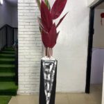 Artificial Skybird Plant Pink 210cm–225cm in Plamond Fiberglass Vase | Luxury Indoor Décor Nigeria