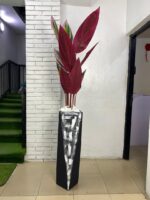 Artificial Skybird Plant Pink 210cm–225cm in Plamond Fiberglass Vase | Luxury Indoor Décor Nigeria