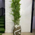 Artificial Tiny Bamboo Stick 200cm–215cm in Rustic Classic Fiberglass Vase | Tall Indoor Décor Nigeria