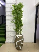 Artificial Tiny Bamboo Stick 200cm–215cm in Rustic Classic Fiberglass Vase | Tall Indoor Décor Nigeria