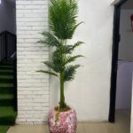 Artificial Palm 225cm–240cm in Egg Classic Fiberglass Vase | Luxury Indoor Palm Nigeria