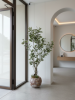 Artificial Ficus Tree 155cm–170cm in Rustic Round Ball Fiberglass Vase | Indoor Plant Nigeria - Image 2