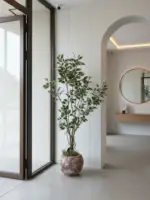 Artificial Ficus Tree 155cm–170cm in Rustic Round Ball Fiberglass Vase | Indoor Plant Nigeria - Image 2