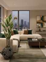 Artificial Skybird Plant 163cm–183cm in Artistic Onion Fiberglass Vase | Luxury Indoor Plant Nigeria - Image 3